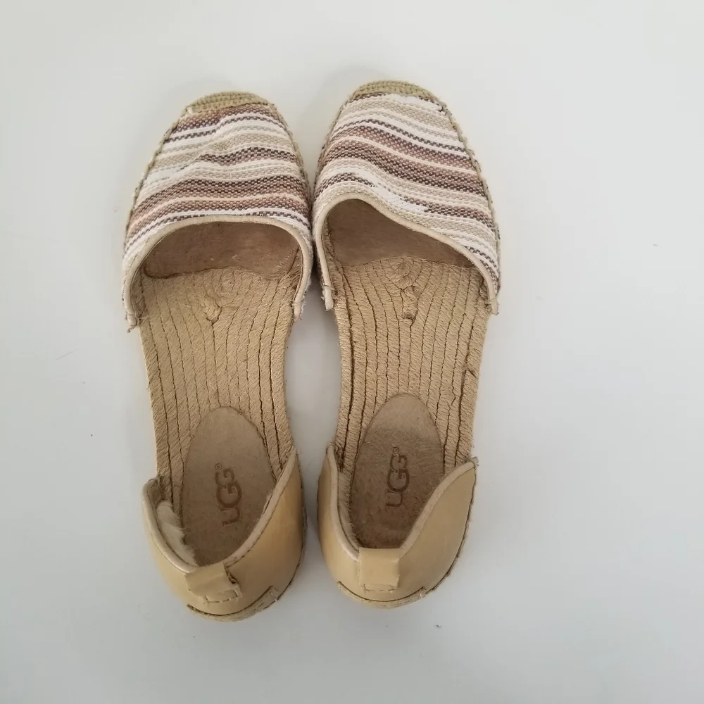 UGG Libbi Striped Serape Espadrille Flats Size 6
